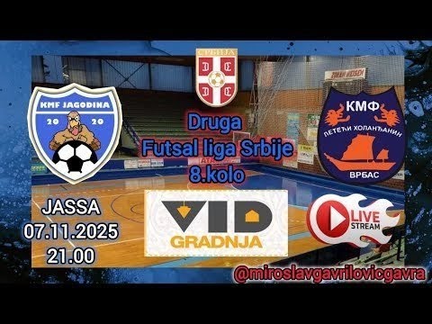 KMF JAGODINA-KMF LETEĆI HOLANĐANIN VRBAS Druga futsal liga Srbije 8.kolo