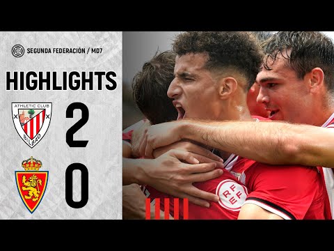 ⚽ Resumen I Bilbao Athletic 2-0 Real Zaragoza Deportivo Aragón I Laburpena I Segunda Federación J7