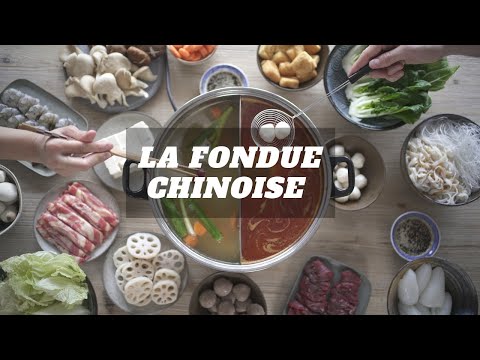 , title : 'FONDUE CHINOISE DE A à Z – RECETTE FACILE (bouillon, pâte saté, sauce, préparation des ingrédients)'