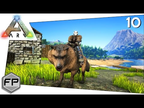 Pope Plays:: ARK: Survival Evolved Ep10:: Taming a 120 Direwolf!! [IronMine Server]