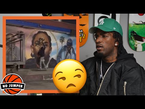 Hitta J3 on Kendrick Lamar's Mural Getting Defaced by Mexican Gang Members