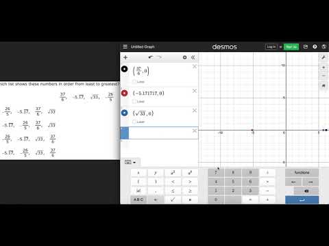 Ordering Numbers In Desmos