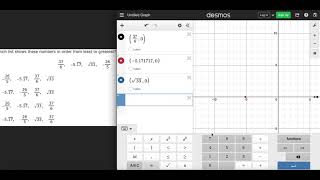 Ordering Numbers in Desmos