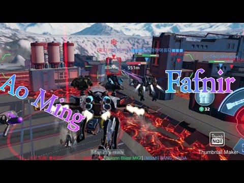 War Robots Fafnir And Ao Jun Combine Gameplay!!