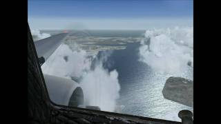 preview picture of video 'DC-3 Round  the World leg 1.  Flight Simulator Fsx'