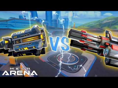 Is Overdriver BETTER Than Minigun..? - Mech Arena Comparison