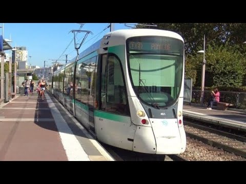 (Tram Cab Ride, toute la ligne): Tramway T2: Pont de Bezons, Porte de Versailles en UM2 de Citalis