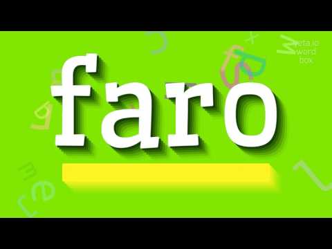 How to say "faro"! (High Quality Voices)