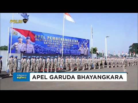 APEL KEBERANGKATAN KONTINGEN GARUDA BHAYANGKARA SATGAS FPU 7 MINUSCA