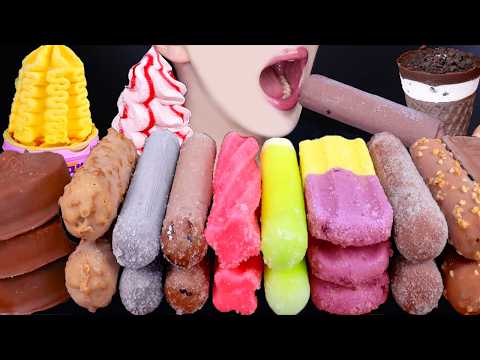ASMR CHOCOLATE ICE CREAM NUTELLA DESSERT MUKBANG 초콜릿 아이스크림 먹방 チョコレートアイスクリーム 咀嚼音 EATING SOUNDS