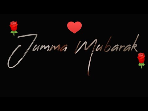 Jumma Mubarak Black Screen whatsapp status||Black Screen Jumma status||Islamic status