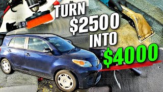 Car Flipping This $2500 Scion XD For Profit $$$ Car Detailing Restoration Car Flip