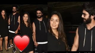 Mira Rajput seen first time after delivery with Sh