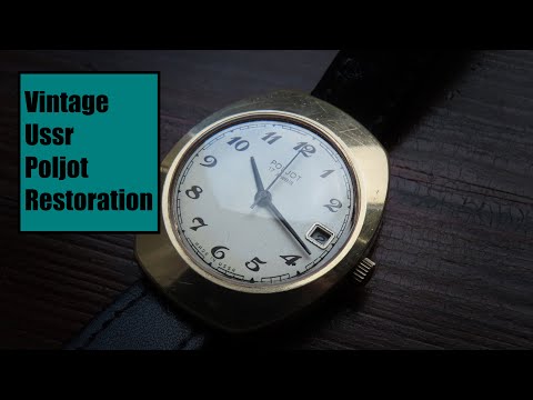 Vintage Ussr Gold Plated Poljot Restoration
