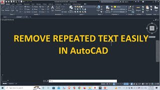 AutoCAD Tips 1 - Remove repeated text