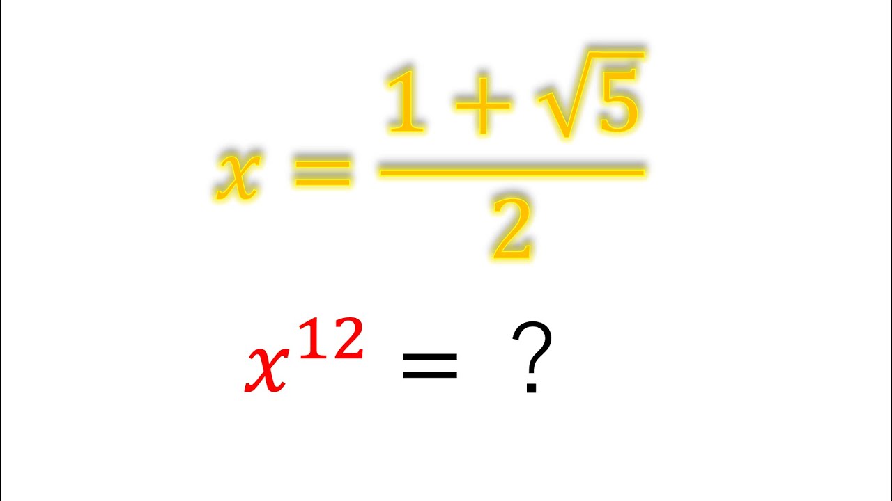 黄金比とフィボナッチ数列（高次式の値）【ショート動画解説】