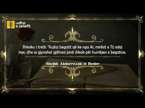 Dhjetë shkaqet të cilat e ndihmojnë robin të ruhet nga gjynahet (mëkatet) Shejkh Abdurrezak el Beder