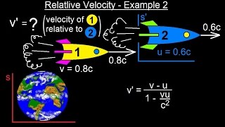 Physics - Special Relativity (42 of 43) Relative Velocity - Example 2