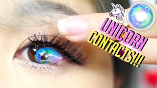 WORLD'S MOST BEAUTIFUL UNICORN CONTACT LENSES EVER!