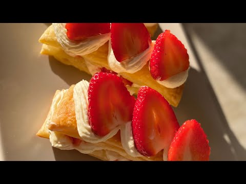 Feuilletés fraises et crème mascarpone
