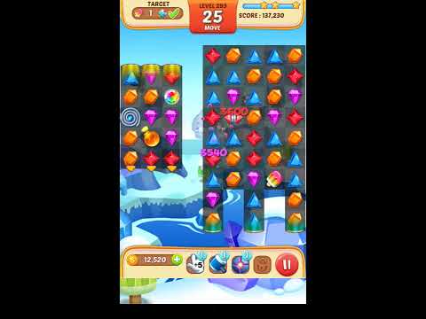 Jewel Match King Level 293 - Walkthrough ( No Booster )