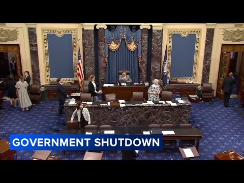 Senators hold rare weekend session as government shutdown continues; Trump signals no compromise