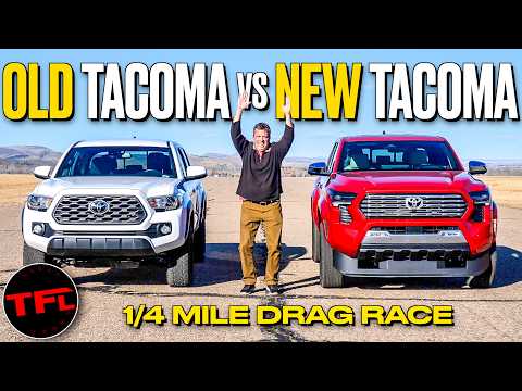 Thumbnail for New vs Old Toyota Tacoma Drag Race: Does The New 4-Cylinder Turbo Beat The Old V6? by Toyota Tacoma, Toyota, Toyota NEW, Car, Truck