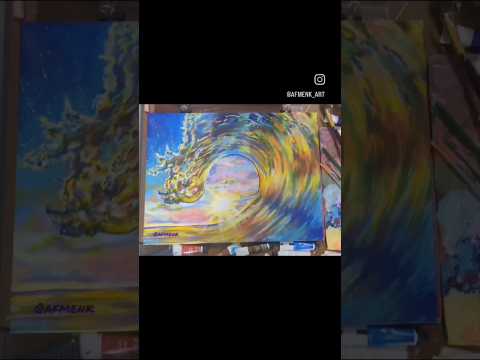 Sunrise beach waves... #art #artist #theraputic #painting #beach #love #sunrise #earlybird #sparkle