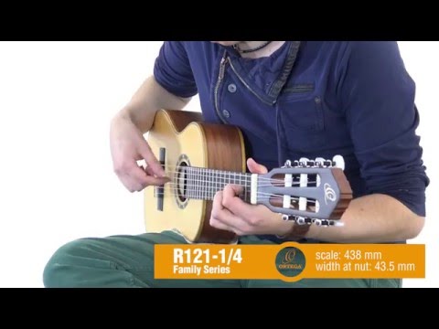 Ortega Guitars R121-1/4 Family Series 1/4 Sized Nylon 6-String Acoustic Guitar w/ Video Link image 4