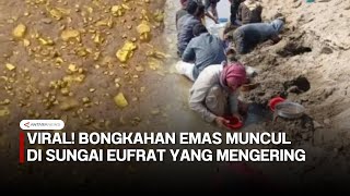 Download lagu The phenomenon of the Euphrates River drying up, residents flocked to find gold mp3