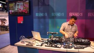 NAMM 2014 Day 3 - DJ Niros Video Mixing on the Rane Sixty-Four - Part 1