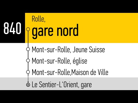 annonces Carpostal » 840 Rolle, gare nord — Le Sentier-L'Orient, gare | SLBahnen