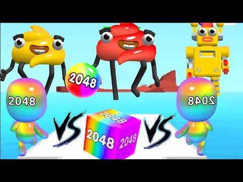Man Runner 2048 VS Jelly Run 2048 Youtube Gaming Video Walkthrough IOS,Android