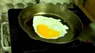 Mirror Polished Iron Cast Pan & fire egg