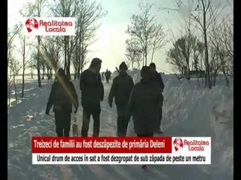 Dupa 2 zile de izolare, 30 de familii din Deleni au fost deszapezite (FOTO/VIDEO)