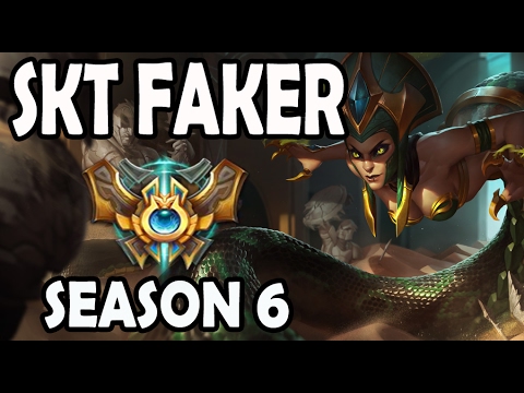 SKT T1 Faker Cassiopeia vs Ezreal MID Ranked Challenger Korea