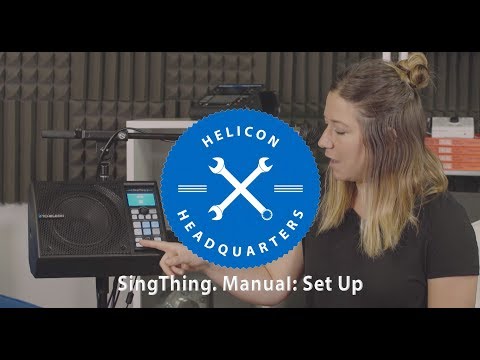 SingThing Manual E2: Set Up
