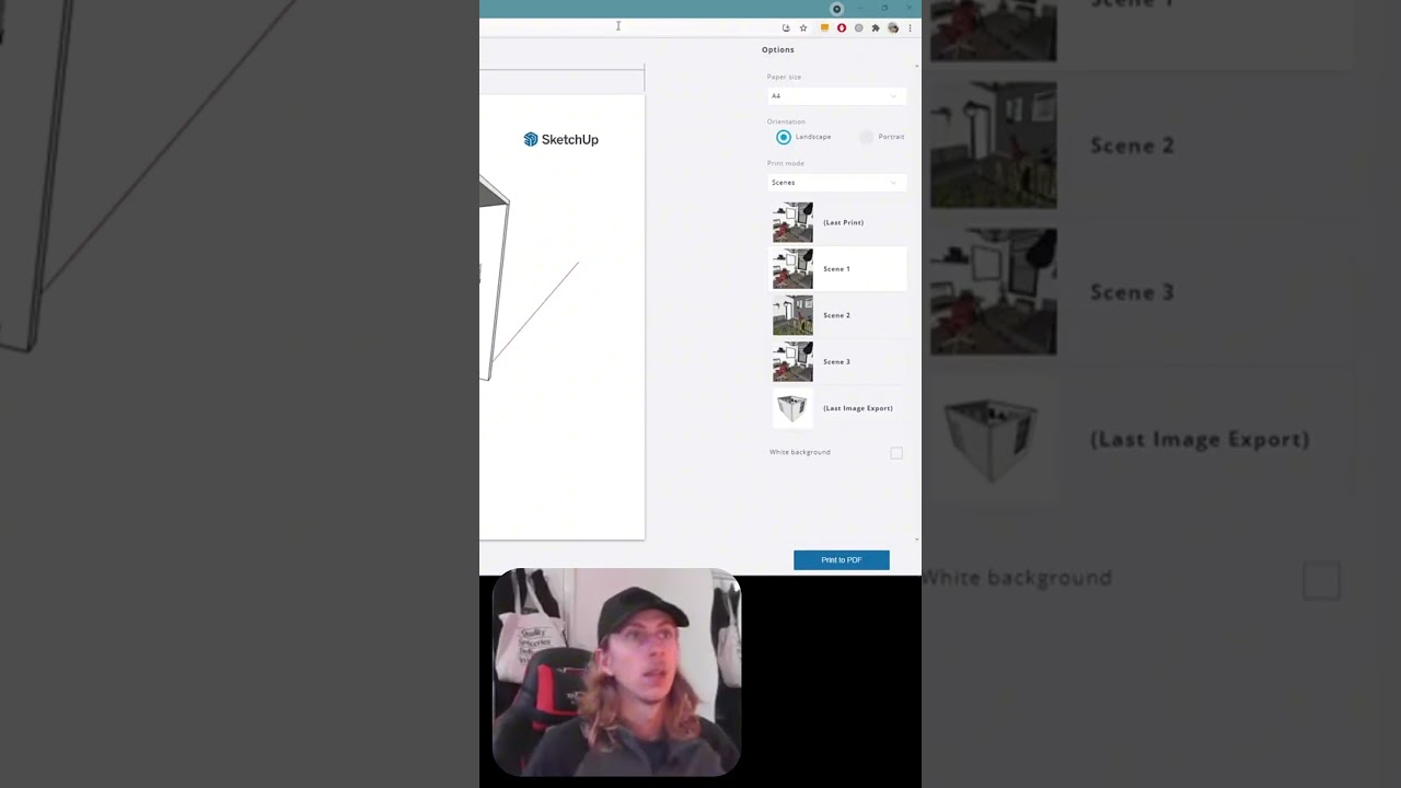 How to Export a PDF from SketchUp Free #3ddesign #sketchup #3dmodeling