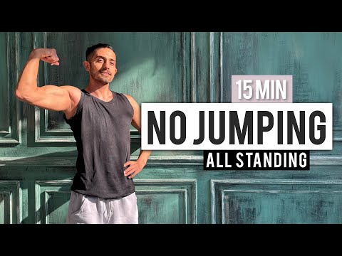 No Jumping, No Breaks 💦 15 MIN ALL STANDING Tabata HIIT Workout