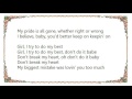 Humble Pie - Baby Don't You Do It Lyrics