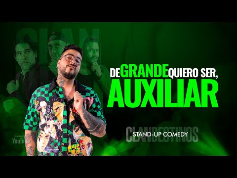 SEBASTIAN RINCON - "De grande quiero ser auxiliar" - CLANDESTINOS STAND UP COMEDY # 13