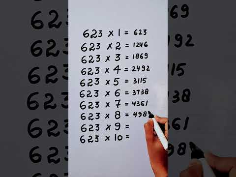 Write the Table of 623 in 17 second only..#maths #mathshack #mathstricks @study_care0