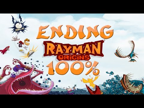 Rayman Origins - 100% Walkthrough - Ending + Land Of The Livid Dead! - 2 Ends, 1 Rayman!