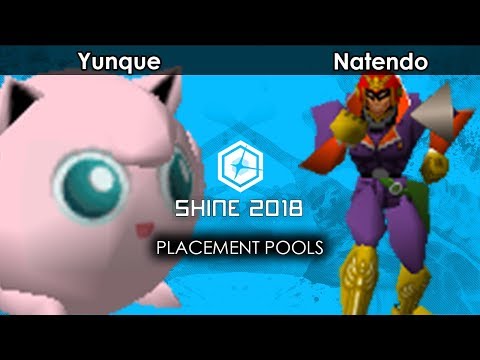 Smash 64:  Yunque (Jigglypuff) V Natendo (Captain Falcon) - Shine 2018 Tournament