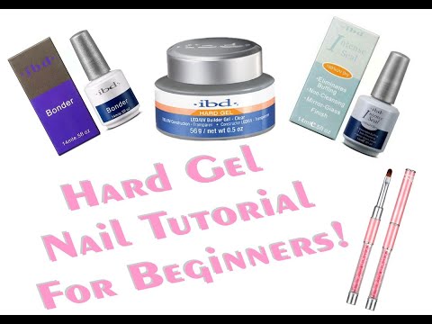 IBD I.B.D Hard Gel  Builder Gel  Construction Gel Nail Tutorial for beginners
