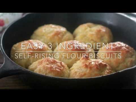 Easy 3 Ingredient Self-Rising Flour Biscuits (American Style Biscuits)