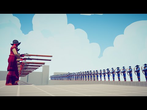 50x MUSKETEER vs 50x EVERY RANGED UNITS - Totally Accurate Battle Simulator TABS