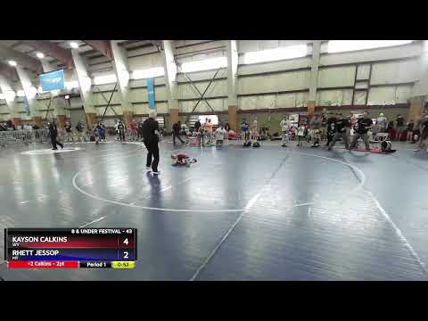43 Lbs 3rd Place Match - Kayson Calkins, WY Vs Rhett Jessop, MT 7894