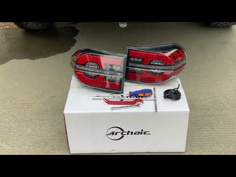 Installation tutorial：Archaic Tail Light Assembly for Toyota FJ Cruiser 2007-2021,plug&play