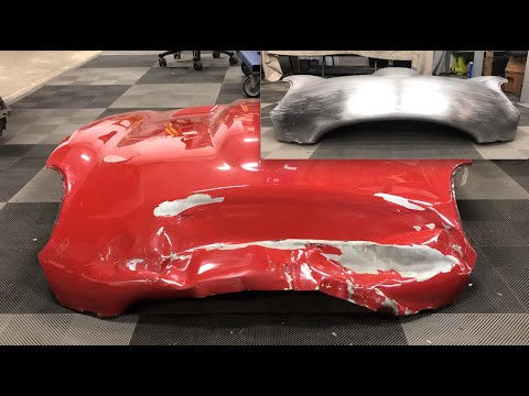 Jaguar E-Type - Series 1 Bonnet Crash Repair - NO FILLER!